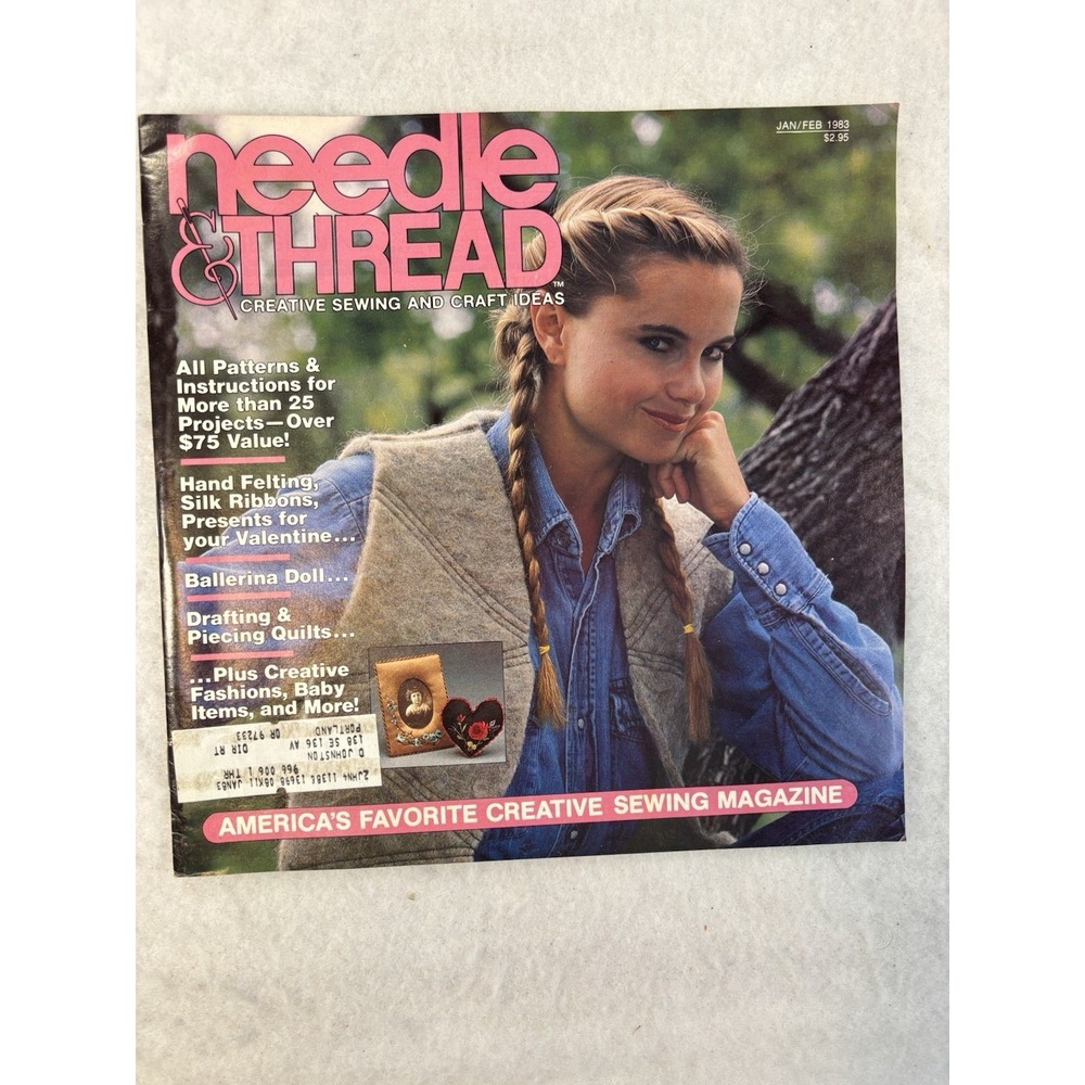 Vintage Needle & Thread Jan/Feb 1983 25 Sewing & Craft Patterns Magazine